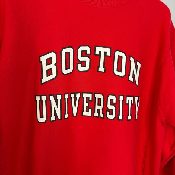 Champion Reverse Weave  Boston University Red Sweatshirt Unisex Cotton M - Picture 4 of 12